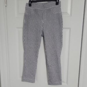 Classic Black and White Checkered Women's Pants